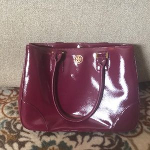 Burgundy Tory Burch bag